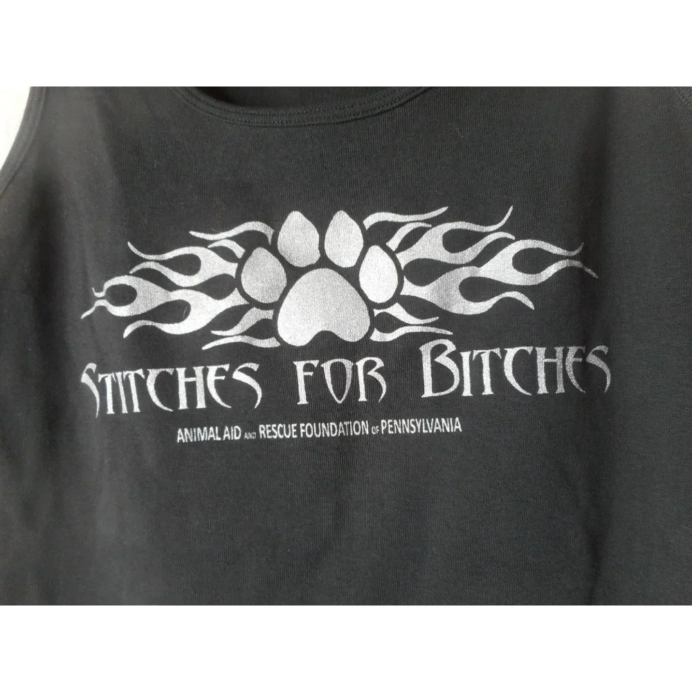Stitches for Bitches Unisex Biker TANK BEATER Sz XL - Picture 1 of 3